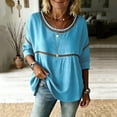 thumbnail image 5 of Womens Floral Babydoll Tops，Embroidered Tops Boho Floral Tops Crewneck Short Sleeve Shirts Office Work Tops Floral Blouses For Women Elegant Loose Fit Top Casual Summer Shirts XL, 5 of 9