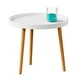 thumbnail image 1 of Mubson Mesa de Centro Redonda para Sala o Recamara de Madera MDF. Mesa Decorativa para Exteriores o Interiores Mubson  Minimalista, 1 of 7