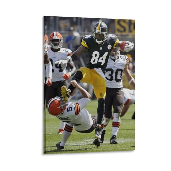 Antonio Brown Poster Picture Print Canvas Poster Wall Paint Art Posters Decor Modern Home Artworks Gift 20x30inch(50x75cm)
