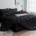 thumbnail image 3 of Juego de ropa de cama Maple&Stone Queen de 7 piezas Black Pintuck, 3 of 6