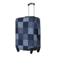 thumbnail image 2 of Easygdp Blue Gingham Buffalo Check Print Elastic and Washable Suitcase Protective Cover with Hidden Zipper Fits 18-32 inch Luggage -X-Large, 2 of 9