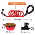 thumbnail image 3 of BARKBAY Dog Leashes for Large Dogs Heavy Duty Dog Leash 4/5/6 FT with Comfortable Padded Handle and Highly Reflective Threads for Medium Large Dogs Walking Training Running (6FT-1/2'',Red), 3 of 11