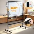 thumbnail image 5 of solautey Double-Sided Mobile Whiteboard, 50 Inches, Magnetic Rolling Dry Erase White Board on Wheels - Wall Planner Dry Erase Board, 5 of 8