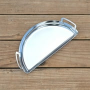 SnS Grills Slow 'N Sear® Drip 'N Griddle Pan 18 — Stainless 3-in-1 Drip Pan, Griddle & Airflow Director for Weber 18-Inch Kettle & Home 'N Roam Travel Kettle