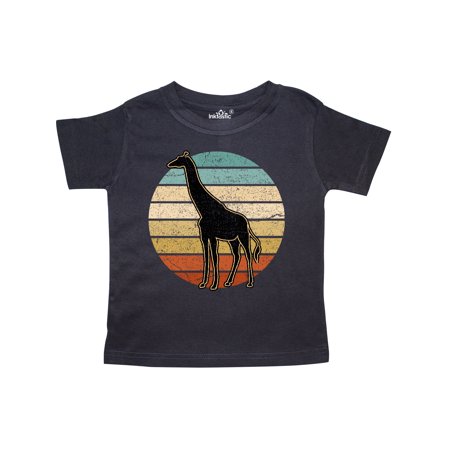 

Inktastic Giraffe African Animal Retro Sunset Gift Toddler Boy or Toddler Girl T-Shirt