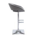 thumbnail image 3 of Sunpan Gustavo 24 - 32.5" Modern Faux Leather Adjustable Stool in Gray, 3 of 4
