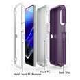 thumbnail image 5 of TASHHAR Moto G Stylus 5G 2022 Case with Screen Protector Military Grade Heavy Duty Protection 3 in 1 Shockproof Armor Rugged Durable Detachable for Motorola Moto G Stylus 5G 2022 Phone - Purple+White, 5 of 6