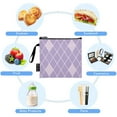 thumbnail image 5 of Haosy 3 Pack Reusable Ziploc Bags BPA Free Healthy Food Storage Bag Leakproof Sandwich Snack Freezer Bags Purple Block, 5 of 7