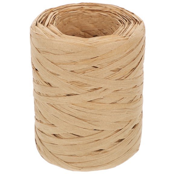 ifundom Natural Beige Raffia Paper Cord for Crafts, Wrapping, Packaging, Floral Arrangements, and Home Decor Projects