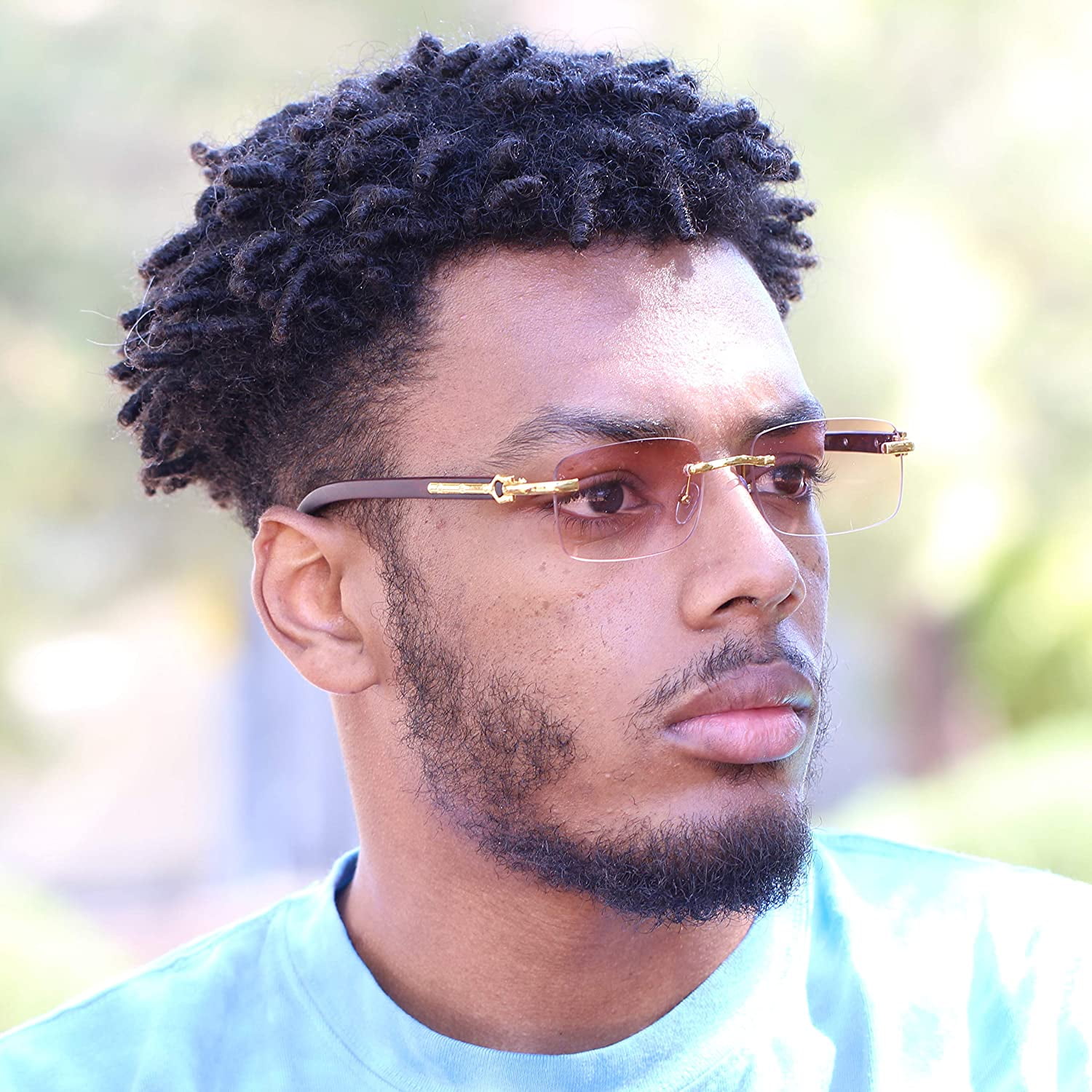 1950s Mens Glasses FLAWLESS EYEWEAR Retro Wood Buffs Vintage Style