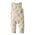 thumbnail image 1 of Body De Bebé Canastilla Onesies Para Niñas Pequeñas Niños Mono Sin Mangas Con Estampado De Letras Mameluco Verde Odeerbi LM103-5942, 1 of 9