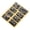 8pcs-c, variant on Luban Lock Metal Wire Puzzle, Classic Brain Teaser IQ Game, Challenging Disentanglement Lock for Leisure & Collection