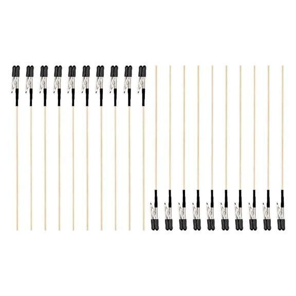 Almencla 20 Pieces Model Painting Alligator Clip Sticks,Alligator Clips,Sturdy,for Airbrush Hobby Spraying,Rubber Tips for Miniatures