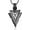 Black, variant on Cremation Jewelry for Ashes Stainless Steel Urn Pendant Necklace for Women Men Cool Spearpoint Arrowhead Memorial Keepsake Ash Jewelry-Stainless Steel Pendant For Women Men