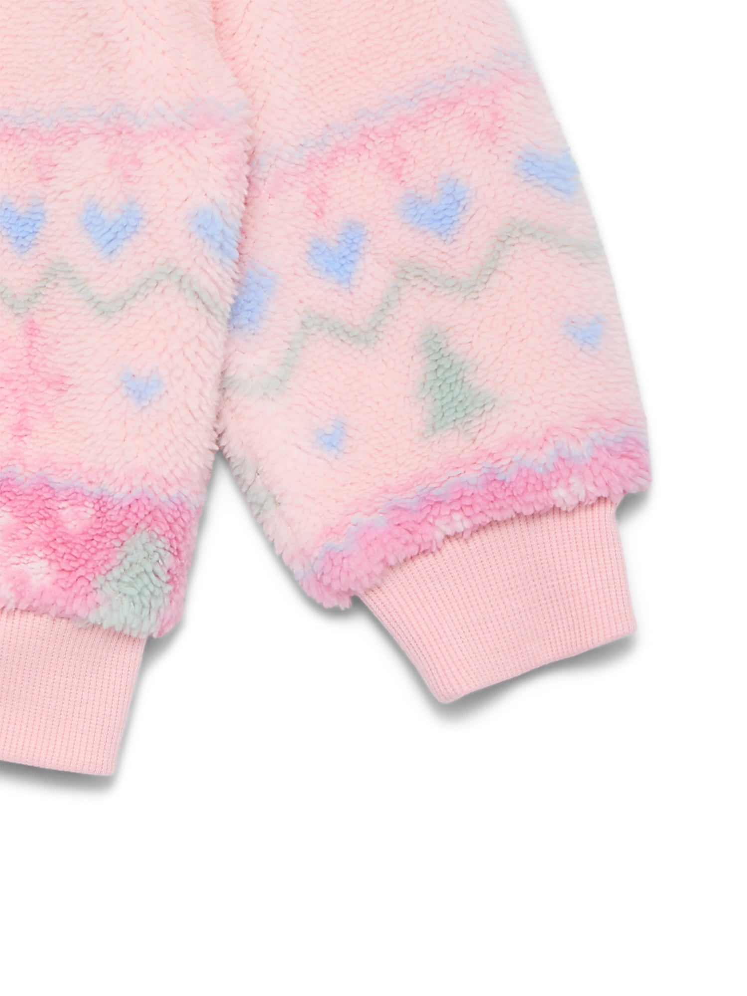 Aristocats Toddler Girls' Plush Faux Shearling Holiday Sweater, Sizes 12M-5T