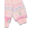 thumbnail image 3 of Aristocats Toddler Girls' Plush Faux Shearling Holiday Sweater, Sizes 12M-5T, 3 of 3