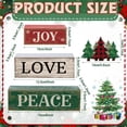 thumbnail image 3 of Señal Decorativa de Línea con Árbol de Navidad y Mensaje "Alegría, Amor, Paz", 3 of 7