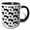 Black/White, variant on 3drose, a Hawaiian Hibiscus Floral Pattern for a Classic Hawaiian Design., 15oz Mug