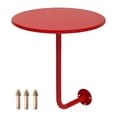 thumbnail image 4 of Luzkey Table de Salle à Manger de Pub Table Ronde Simple Pratique Compacte Petite Table d'Appoint Murale Bureau à Café pour Salon Bureau Chambre Rouge, 4 of 8