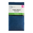 thumbnail image 3 of Mainstays 300 Thread Count Easy Care Blue Cove Cotton Blend Percale Flat Bed Sheet, Full, 3 of 8