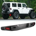 thumbnail image 2 of WOLFSTORM For 2018-2022 Jeep Wrangler JL Powder Coated Steel Rear Bumper w/LED Brake Light, 2 of 8