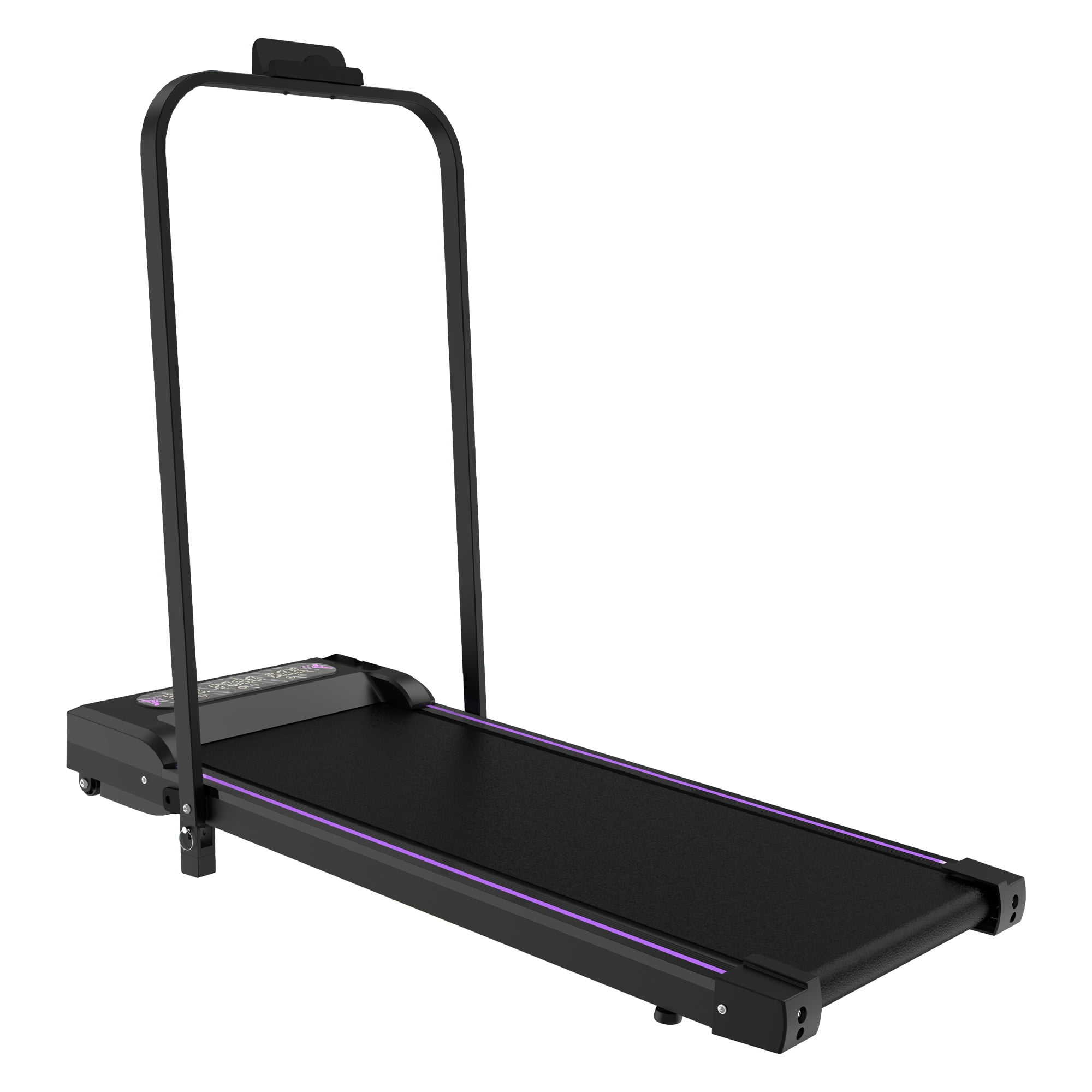 Kdymod Walking Pad Treadmill for Home with Handle Bar & Incline，Foldable Under Desk Treadmills with Remote,Walking Treadmill Jogging Machine for Home Office,Black