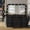 Black, variant on Make-up table, equipped with power socket, 9 drawers, 12 LED lights in the mirror, 3 lighting modes, glass tabletop and stool, foldable panel.