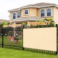 thumbnail image 6 of Olurrisa 3'x6' HDPE Privacy Screen Sun Shade, Wheat Color for Garden Fence & Patio, UV Protection, 6 of 8