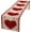 Roseheart-1, variant on Sweet Red Rose Floral Table Runner Valentine''s Day Red Romantic Hearts Red Rose Farmhouse Table Runners for Family Dinner, Wedding Holiday 13x72 Inch