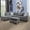 Grey#1, variant on 98" L-Shaped Modular Sectional Sofa with Cup Holders & Drop Table, Comfy 6 Seat Couch with Deep Seat, Chaise Lounge, Storage Ottoman, Modern Riveted Sofa Set for Living Room, Faux Leather Red