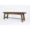 thumbnail image 4 of Jofran Cannon Valley Distressed Industrial 56" Distressed Wood Bench with Upholstered Seat, 4 of 12