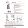 thumbnail image 6 of 2 baskets Commercial Deep Fryer NSF 40lbs capacity, 90000 BTU/Hr, Natural Gas Stainless Steel,  CD-F40, 6 of 6
