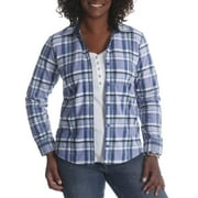 Women's Casual Long Sleeve Knit Fleece Shirt