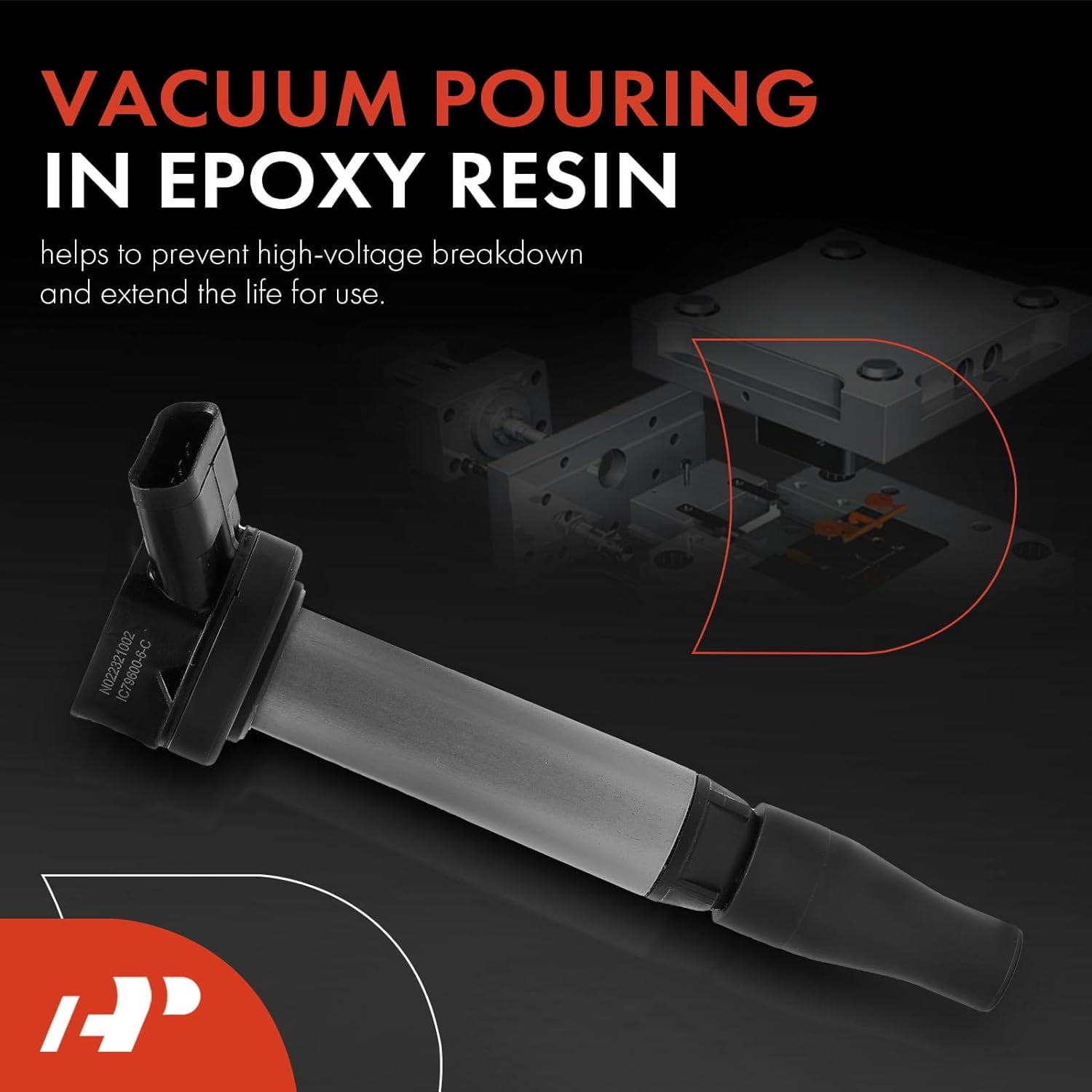 A-Premium Engine Ignition Coil Pack Compatible with Toyota Tacoma 2016-2021, Highlander 2017-2019 & Lexus RX450hL 2018, IS300 2017-2021, IS350, GS350, GS450h, LS500h, RC300, RC350, LC500h, 6-PC Set