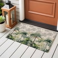 thumbnail image 4 of Watercolor Tropical Front Door Rugs 2x3 ft Palm Tree Monstera Illustration Linen Small Rug for Entryway Non Slip Washable Bathroom Door Mat Absorbent Floor Mat for Indoor Entrance, 4 of 9