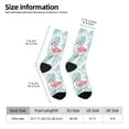 thumbnail image 2 of Disketp Tropical Flamingo Unisex Crew Socks Lightweight Breathable Ventilation Ankle Socks, Mid-calf socks for Daily, 2 of 6