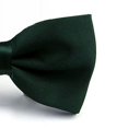 thumbnail image 4 of Pajaritas para hombre, clásicas, preatadas, formales, con bandas, de satén, ajustables, para bodas, negocios, bailes, hoteles, camareros, verde oscuro, 4 of 5