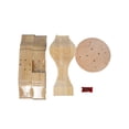 thumbnail image 5 of Bingltd 29.12" Tall Miller Square Pedestal Table Base (PD-SQ2901-RW-UNF), 5 of 5