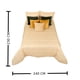 thumbnail image 4 of Edredón Duvet Castelog Santorini Matrimonial Beige/Cafe, 4 of 4
