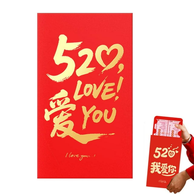 ZOUBAOQ 2026 Spring Festival Red Packet Money Bag 520 Red Packet Large Size Year Of The Horse Angpao Big Red Envelope New Year
