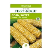 Ferry-Morse 8.3G Corn, Sweet Silver N Gold Hybrid Vegetable Plant Seeds Packet