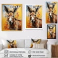 thumbnail image 4 of Designart "Horizon of Countryside Donkey IV" Animals Framed Wall Art - Traditional Brown Donkey Living Room Framed Canvas Art, 4 of 6
