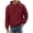 Wine, variant on Heated Hoodie for Men&Women , 4‑Controller 31‑Zones Heating Solid Color Long Sleeve Pullover Hooded Sweatshirt Winter Outdoor