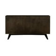 thumbnail image 6 of Allora 6-Drawer Modern Wood Dresser with Antique Brass Accents in Brown, 6 of 11