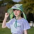 thumbnail image 6 of LRen Kids Sun Hats with Neck Flap with Rechargeable Fan Sun Hat for Kids with Wide Brim and UPF 50+ for Outdoor Summer Activities, 6 of 7