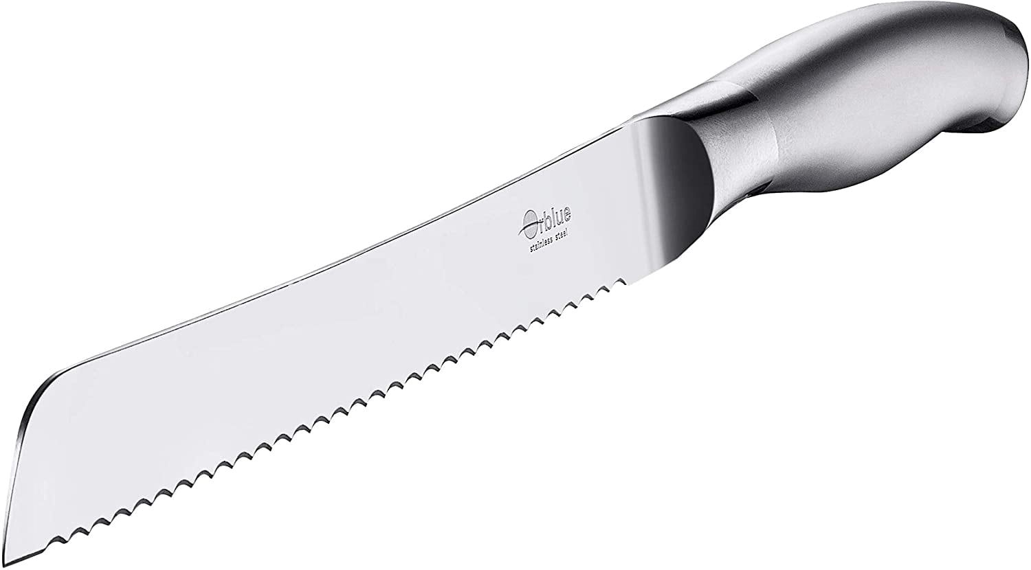 Orblue Serrated Bread Knife, Stainless Steel Bread Cutter (8inch Blade