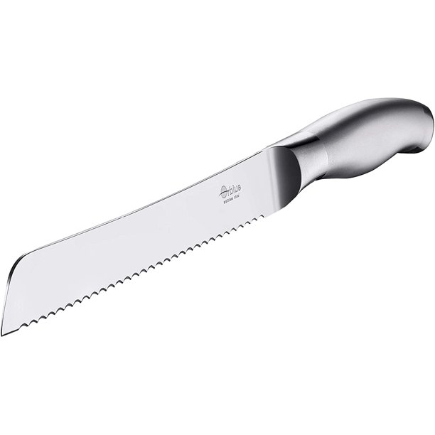 Orblue Serrated Bread Knife, Stainless Steel Bread Cutter (8inch Blade