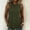 Army Green, variant on Sleeveless Ruffle Hem Peplum Tank Top for Women