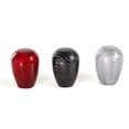thumbnail image 3 of Carbon Fiber Shift Knob Short Duck Egg Shape Black Silver Red For General Fit, 3 of 9