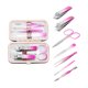 thumbnail image 1 of Conjunto de 7 piezas Unique Bargains Kit de cortaúñas de estilo hermoso para mujeres y hombres en degradado rosa rojo, 1 of 1